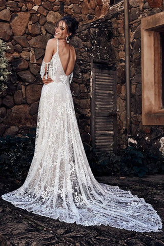 Robe de Mariée Bohème <br> Dentelle Dos Nu Mon Mariage Bohème