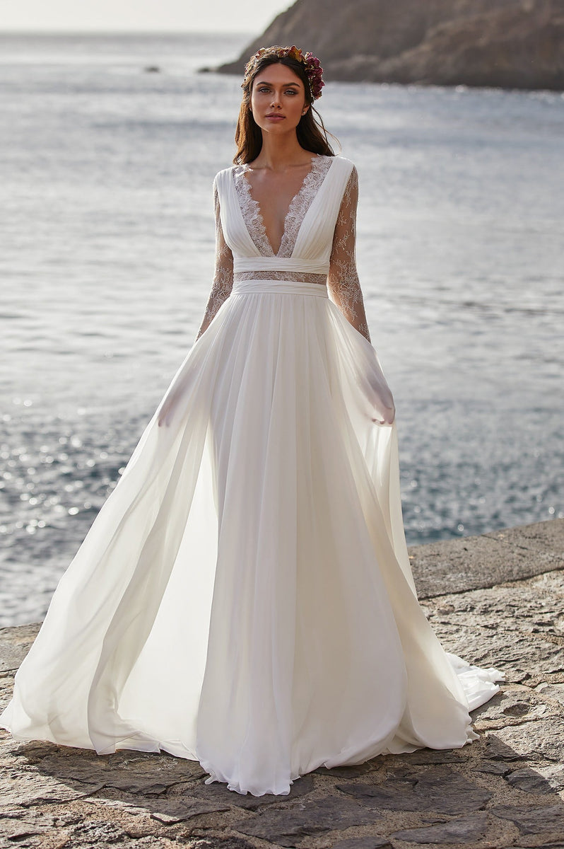 Mariage Robes De Plage Robe Mariée Robe Ceremonie Plage Tenue