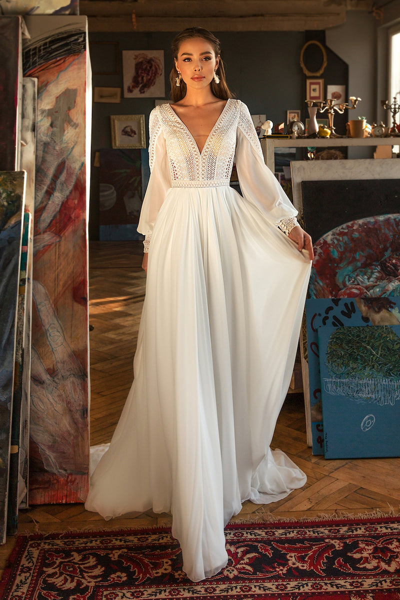 Robe Mariée Empire Robe Longue Empire Grande Taille Mariée Bohème