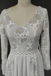 Robe de Mariée Bohème <br> Chic Avec Manches