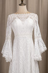 Robe de Mariée Bohème <br> Chic Col Bateau