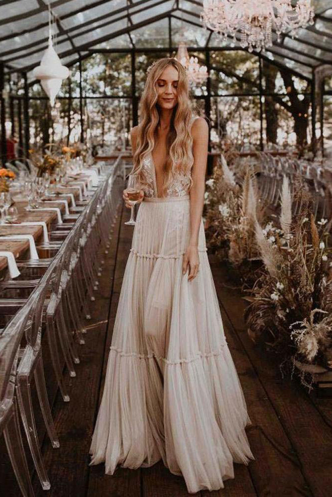 Style Champetre Vetement Chic Et Boheme Robe Mariée Bohème