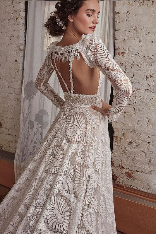 Godgale Robe Robe de Mariée Bohème Guipure | Mon Mariage Bohème